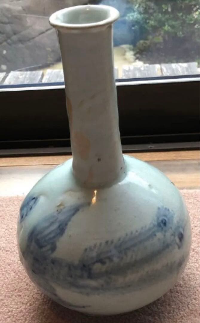 ジロー　古伊万里　首長瓶　鑑定済