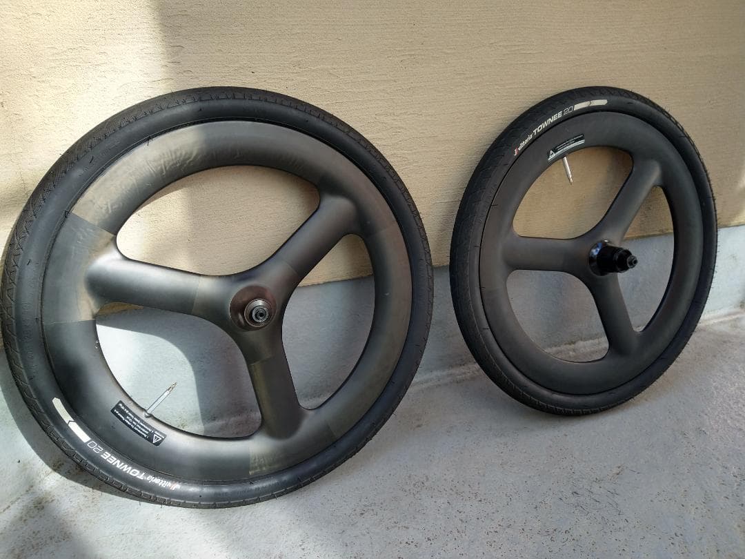 ICAN カーボンバトンホイール前後セット 20インチ451ディスクブレーキ用