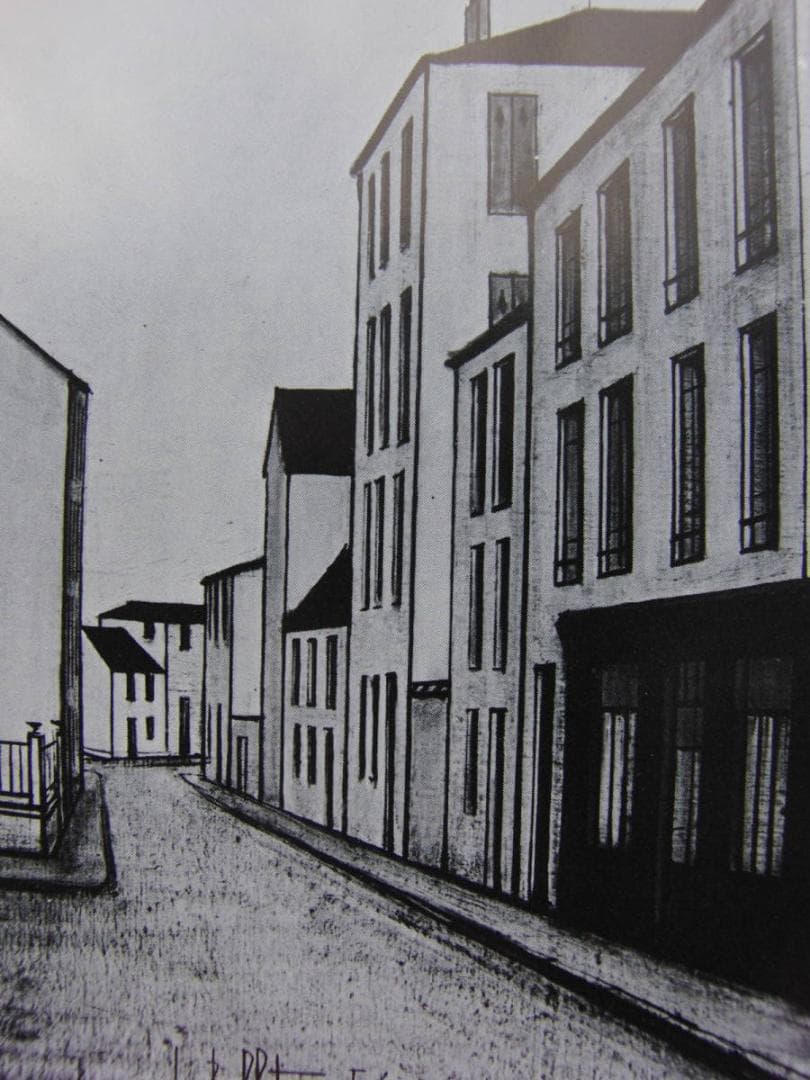 ベルナール・ビュッフェ、「Rue de village」、希少画集の額装画