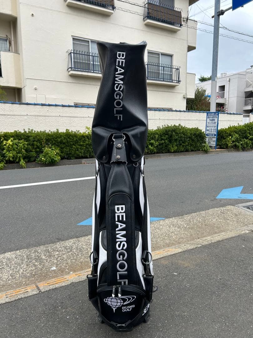 【超希少品】BEAMS GOLF キャディバッグ ブラック/ホワイト