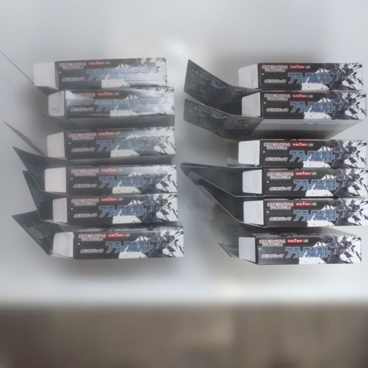 空箱ポケモンカード12箱ブラックボルト+空カートン1箱