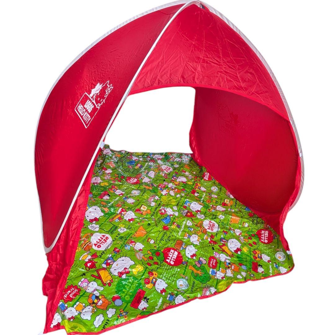 美品 ロゴス ハローキティ コラボ ポップシェード180 テント UVカット