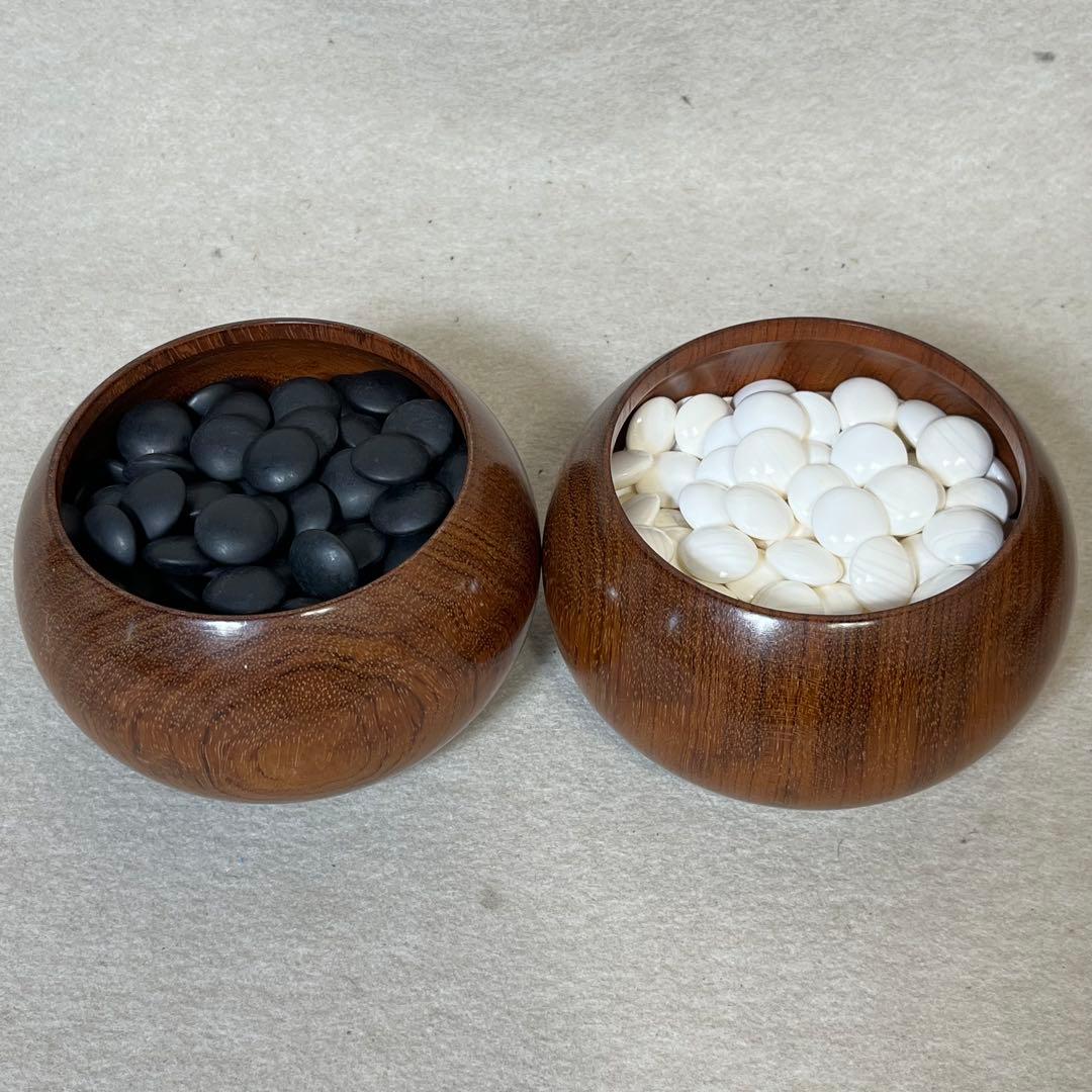 蛤碁石 碁石 36号 碁盤 碁笥　30号　2セット