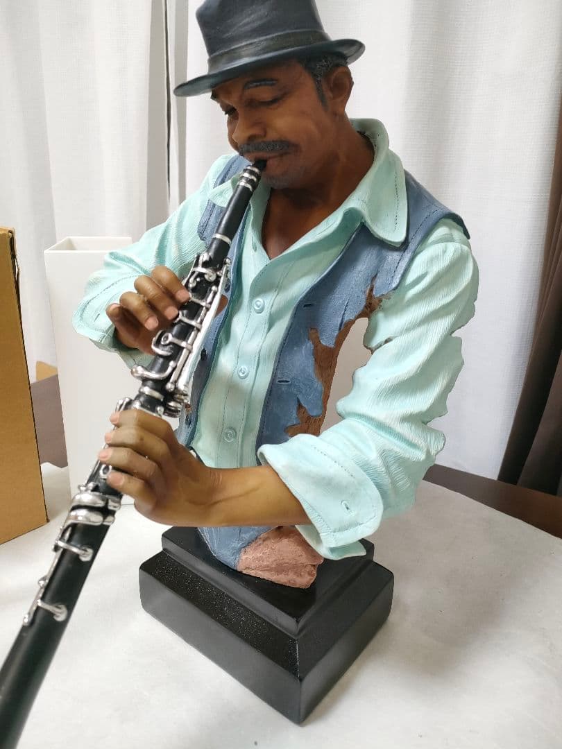 リアル　人形　ミュージック　JAZZ演奏者　BAR　飲食店などに　特大