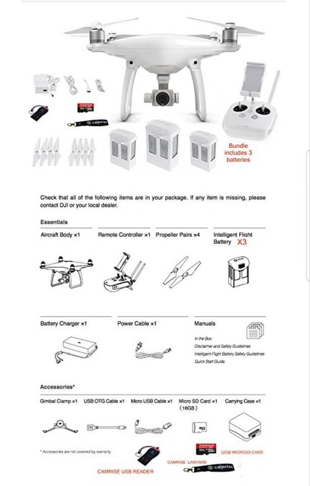 DJI phabtom4 3バッテリー付き full packge(内容参照)