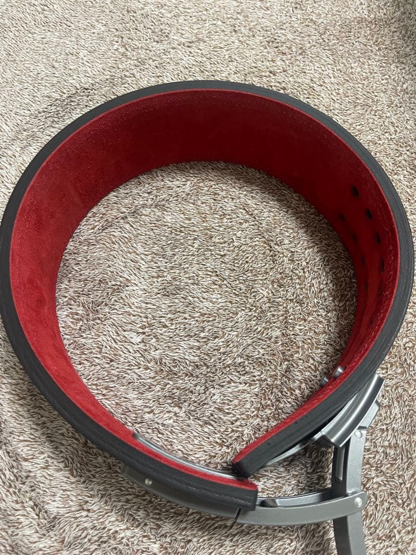 SBD トレーニング・パワーベルト 黒赤　13mm Ｍサイズ