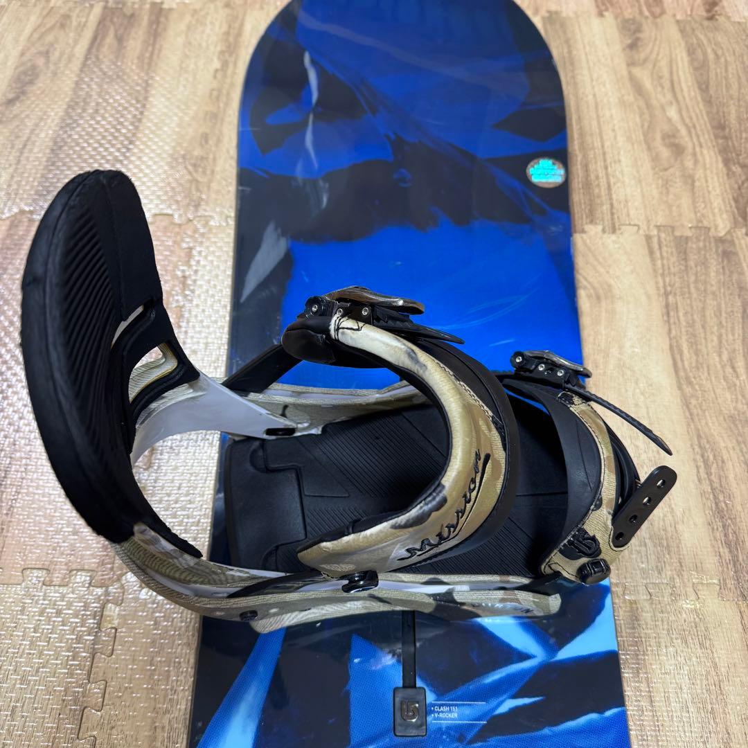 2点セット BURTON CLASH 151cm ビンディング グラトリ 初心者