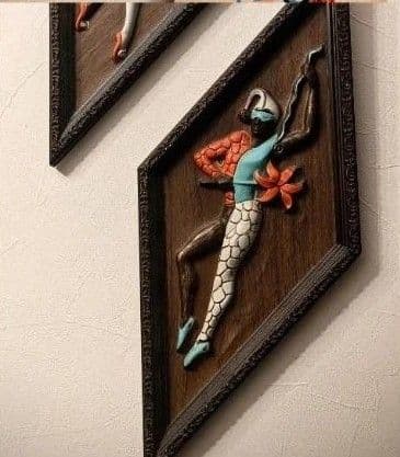 50'svintage ハーレクイン壁掛け　Rocka billy