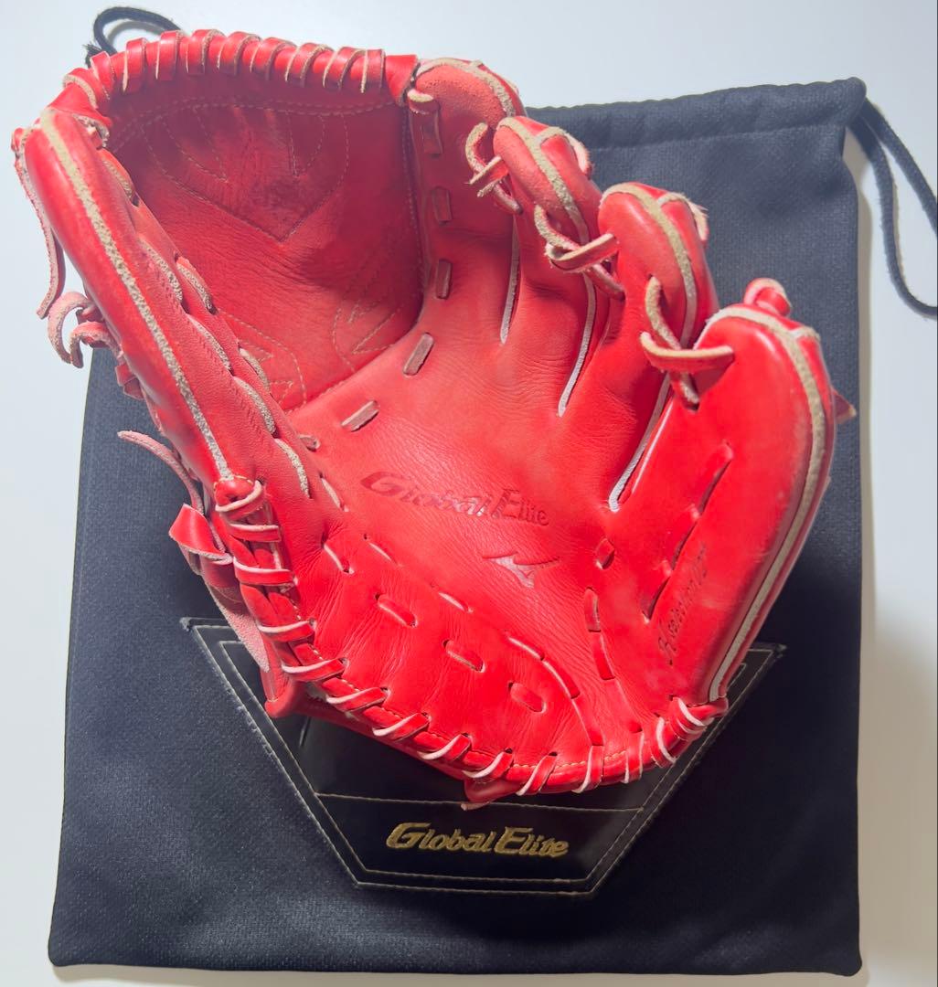 【MIZUNO】Global Elite 軟式グローブ 投手用 袋付