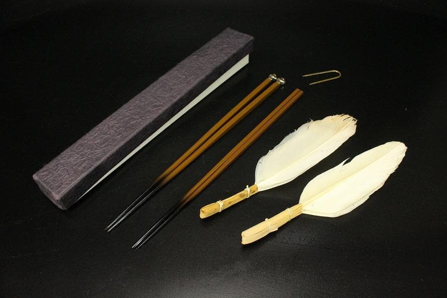 古美術 纏枝蓮花蒔絵 香箱 阿古駄香炉 盆 羽箒 まとめて 時代物(A493)