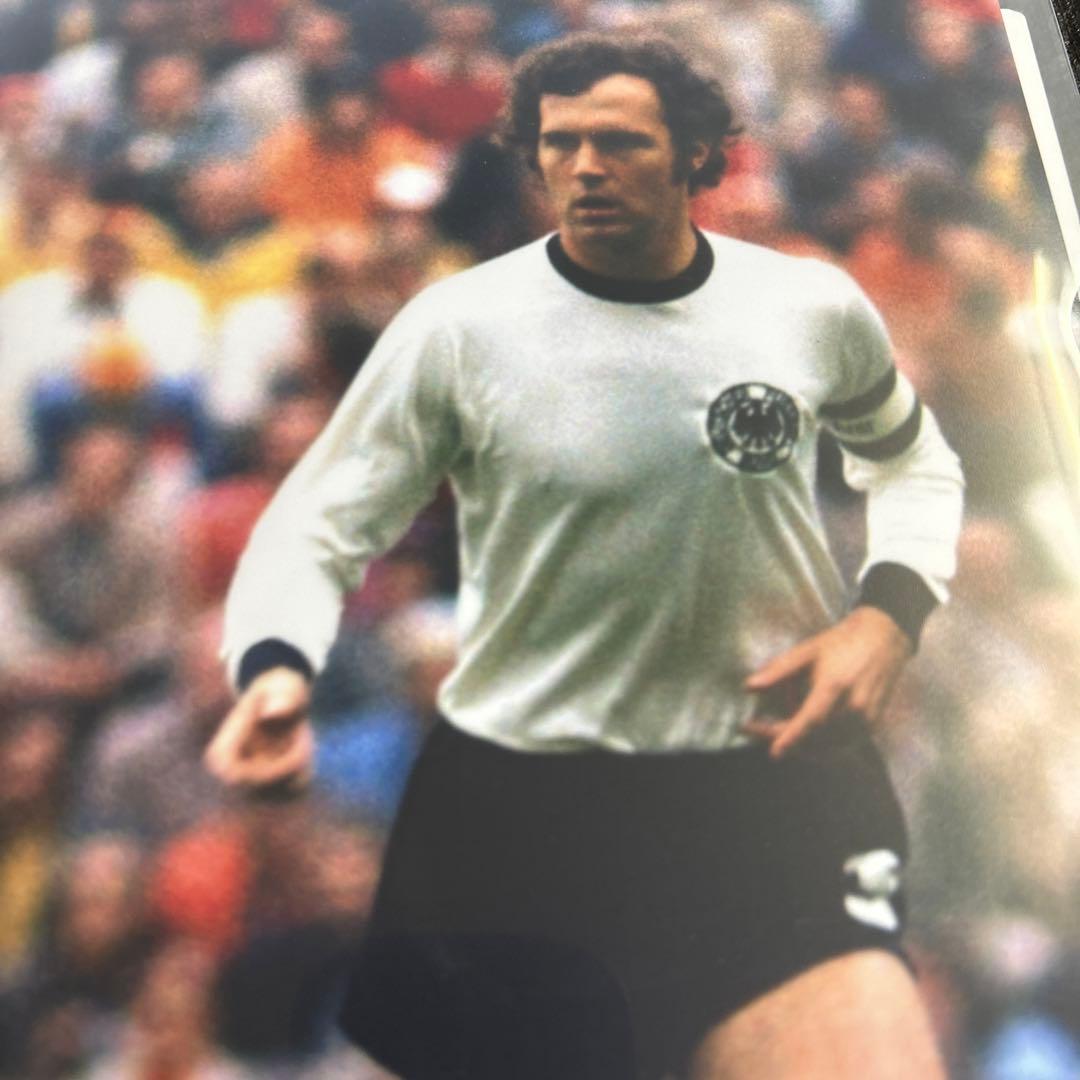 フランツ　ベッケンバウアー　西ドイツ代表　直筆サイン入りフォト　カイザー　皇帝