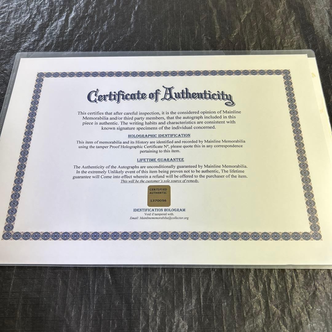 フランツ　ベッケンバウアー　西ドイツ代表　直筆サイン入りフォト　カイザー　皇帝