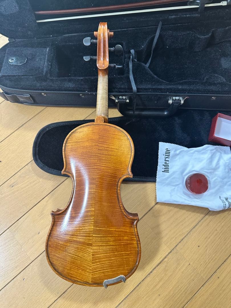 転居のため処分します1/8 バイオリン 本体と付属品セット、2024年新品で購入