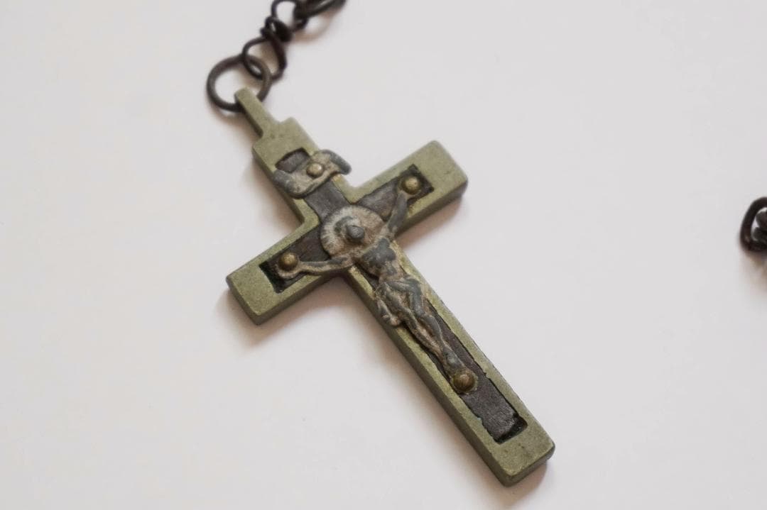 アンティーク★木製ロザリオ＆ブレスレットセット★ヴィンテージ