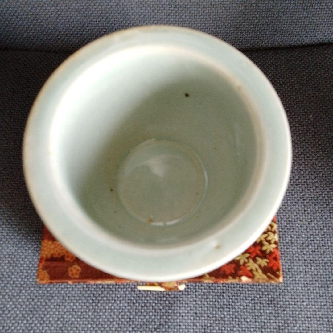 中国骨董【清の時代染付青花喜字缸】保存状態良好昔旅行した時に香港中芸百貨店で購入