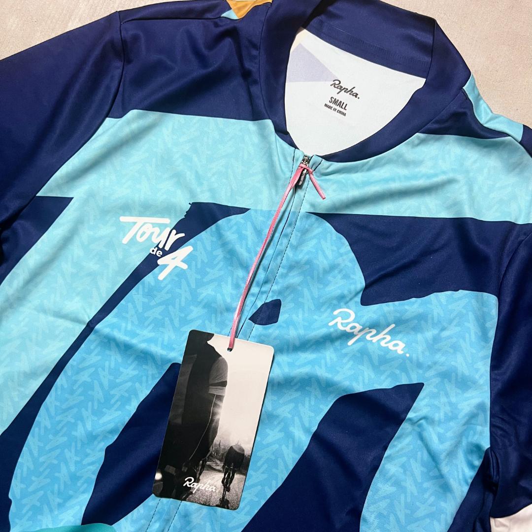 新品 Rapha 特別限定版 ツールド4 メンズ ジャージ Sサイズ 半袖