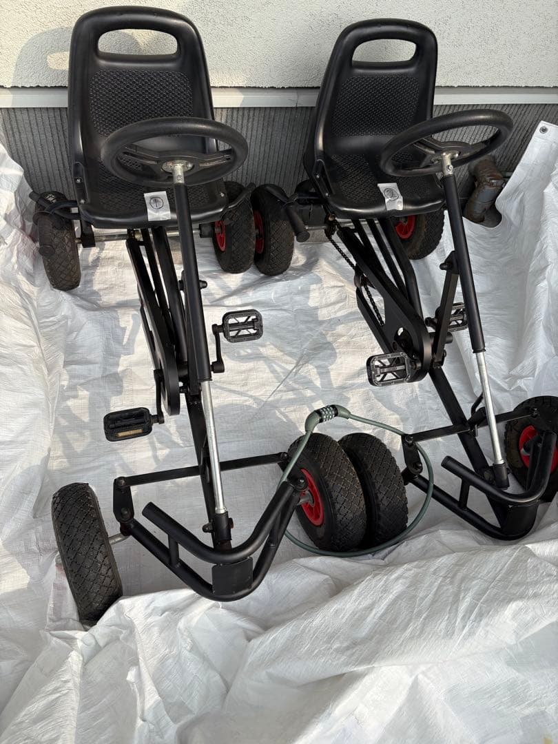 ２台セット　ペダルカー カート 足漕ぎ ペダルカート