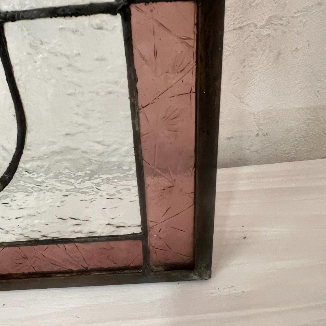 ステンドグラス　アンティーク　パネル　サンキャッチャー