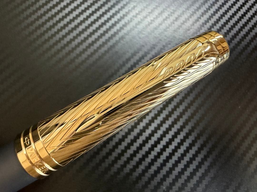 未使用に近い パーカー プリミエ ストームグレー GT F 細字 万年筆