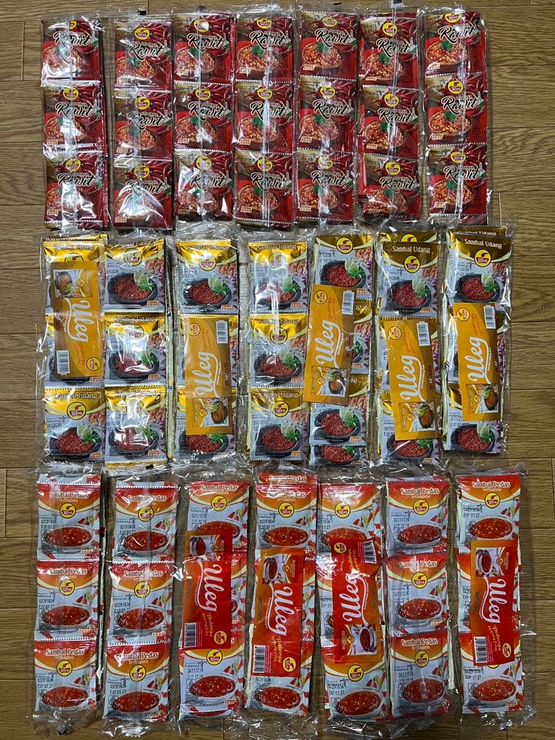 Tora専用 インドネシア チリ ULEG サンバル 840袋 (84セット)