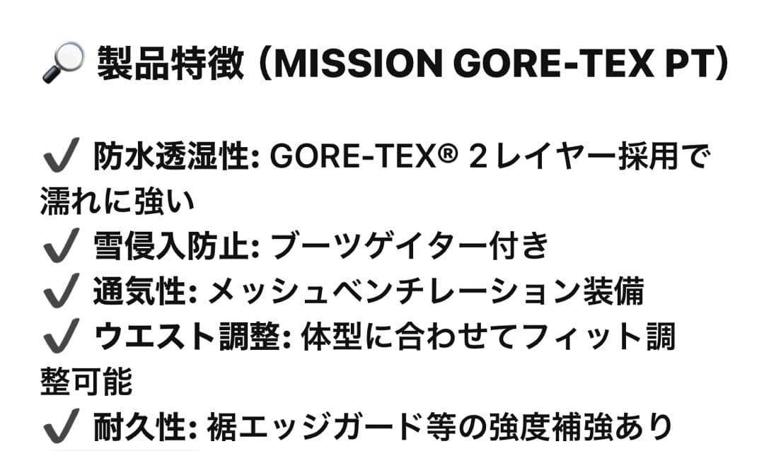 クイックシルバー　mission GORE-TEX スノーボードウェア　XL
