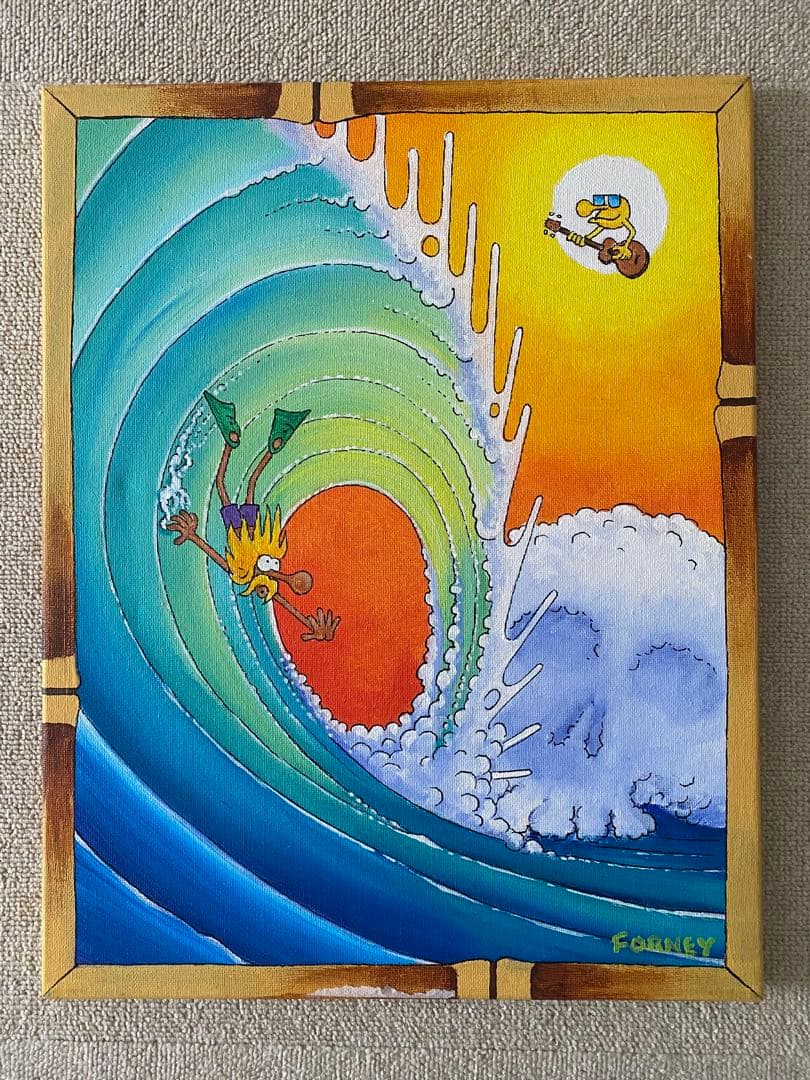 FORNEY サーフィン アクリル原画 ②