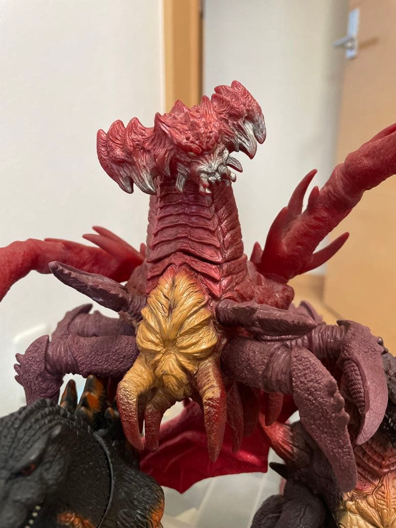 バーニングゴジラ　デストロイヤ集合体　完全体セット　ソフビ　当時物