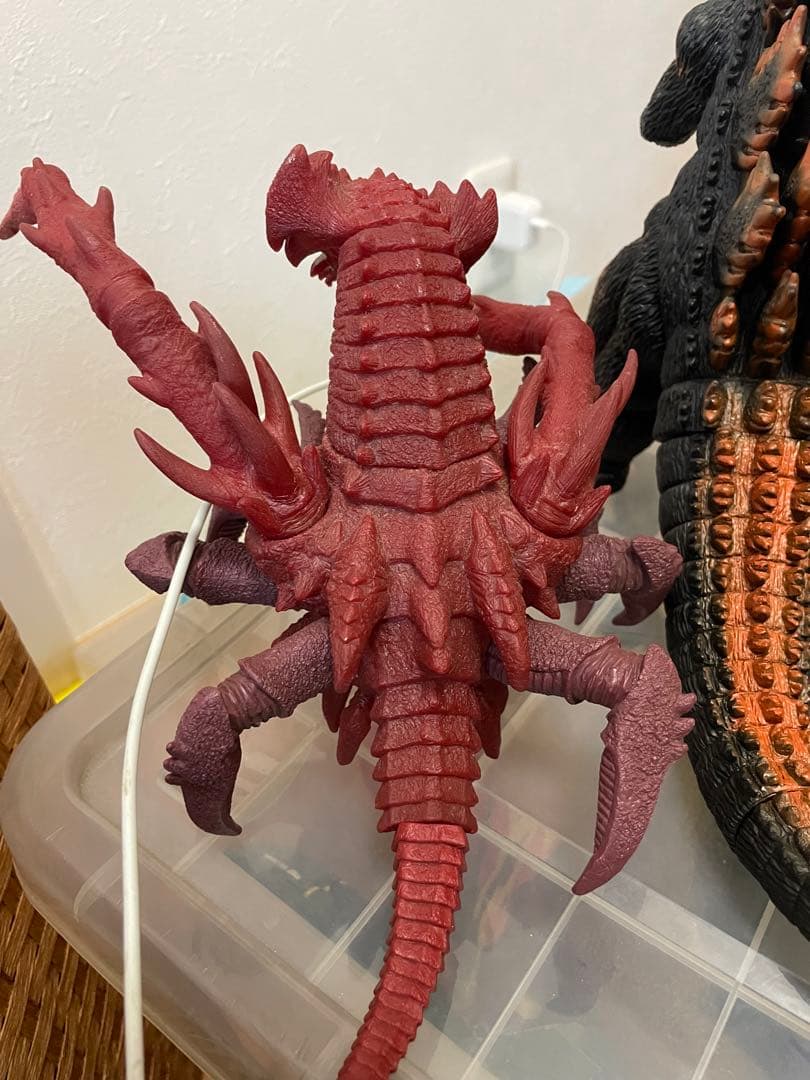 バーニングゴジラ　デストロイヤ集合体　完全体セット　ソフビ　当時物