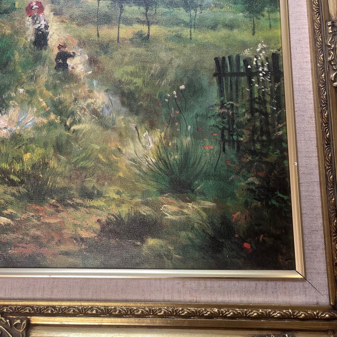 ルノワール　草原の坂道　複製品