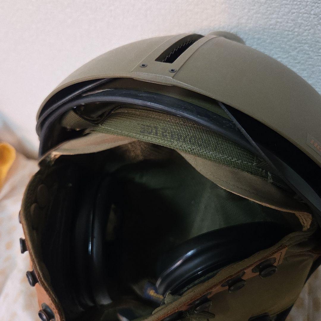 米軍実物　希少　GENTEX 　ヘリパイヘルメット LARGE NO.411OD