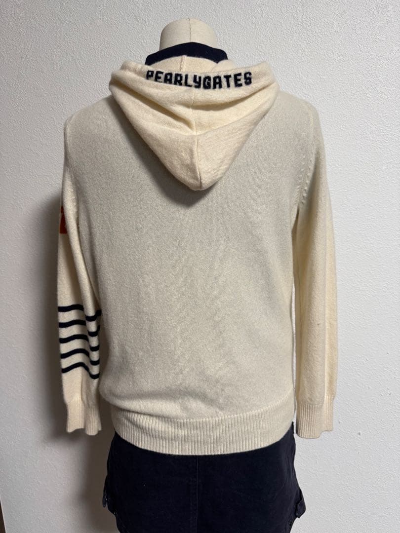 PEARLY GATES フード付きブルゾンカシミア100%