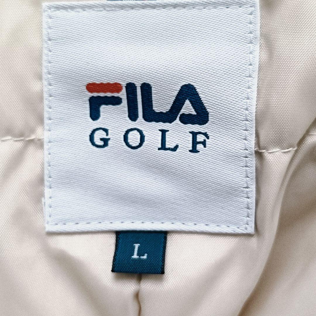 【a1976】FILA フィラ ゴルフ ダウン ジャケット L フード付き