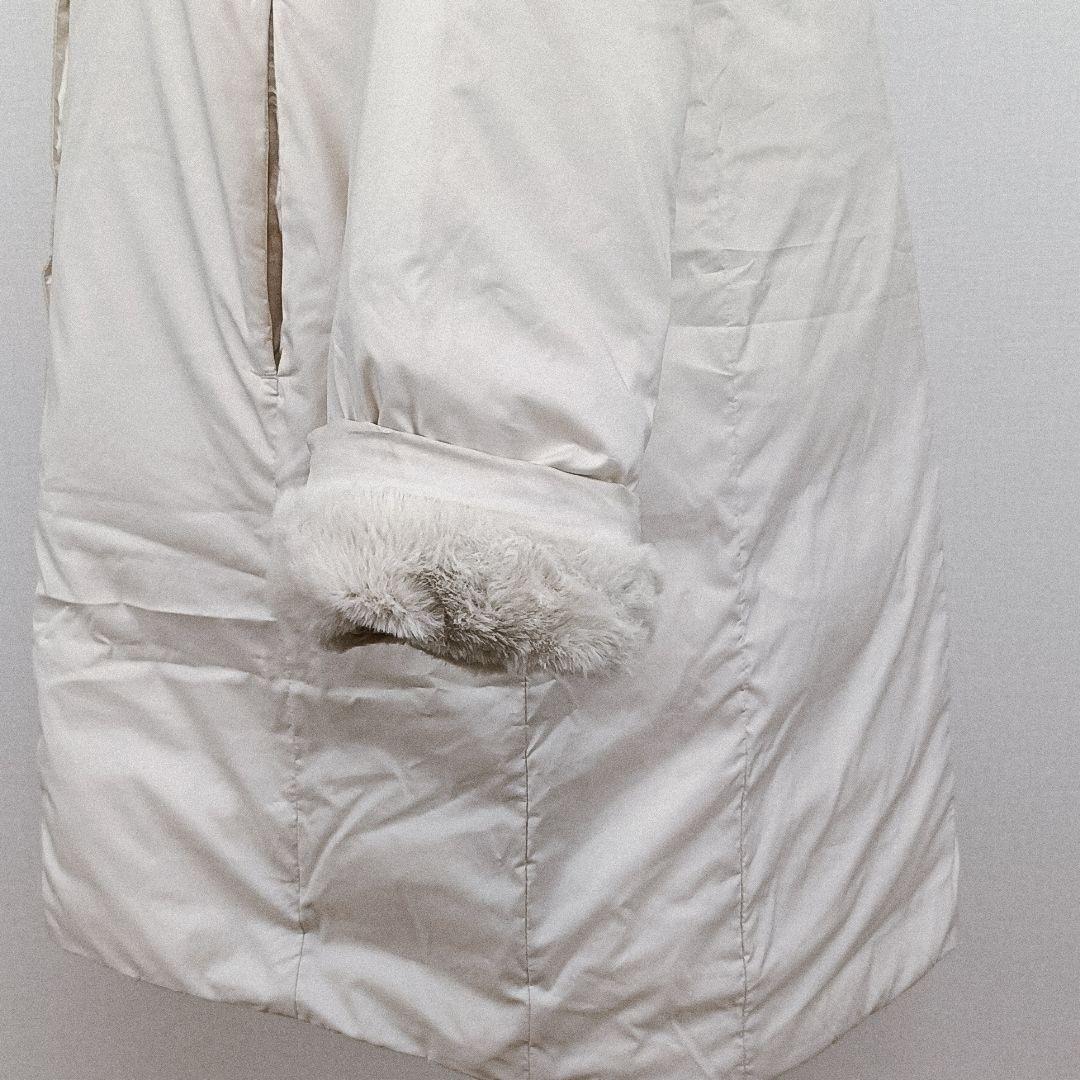 【a1976】FILA フィラ ゴルフ ダウン ジャケット L フード付き