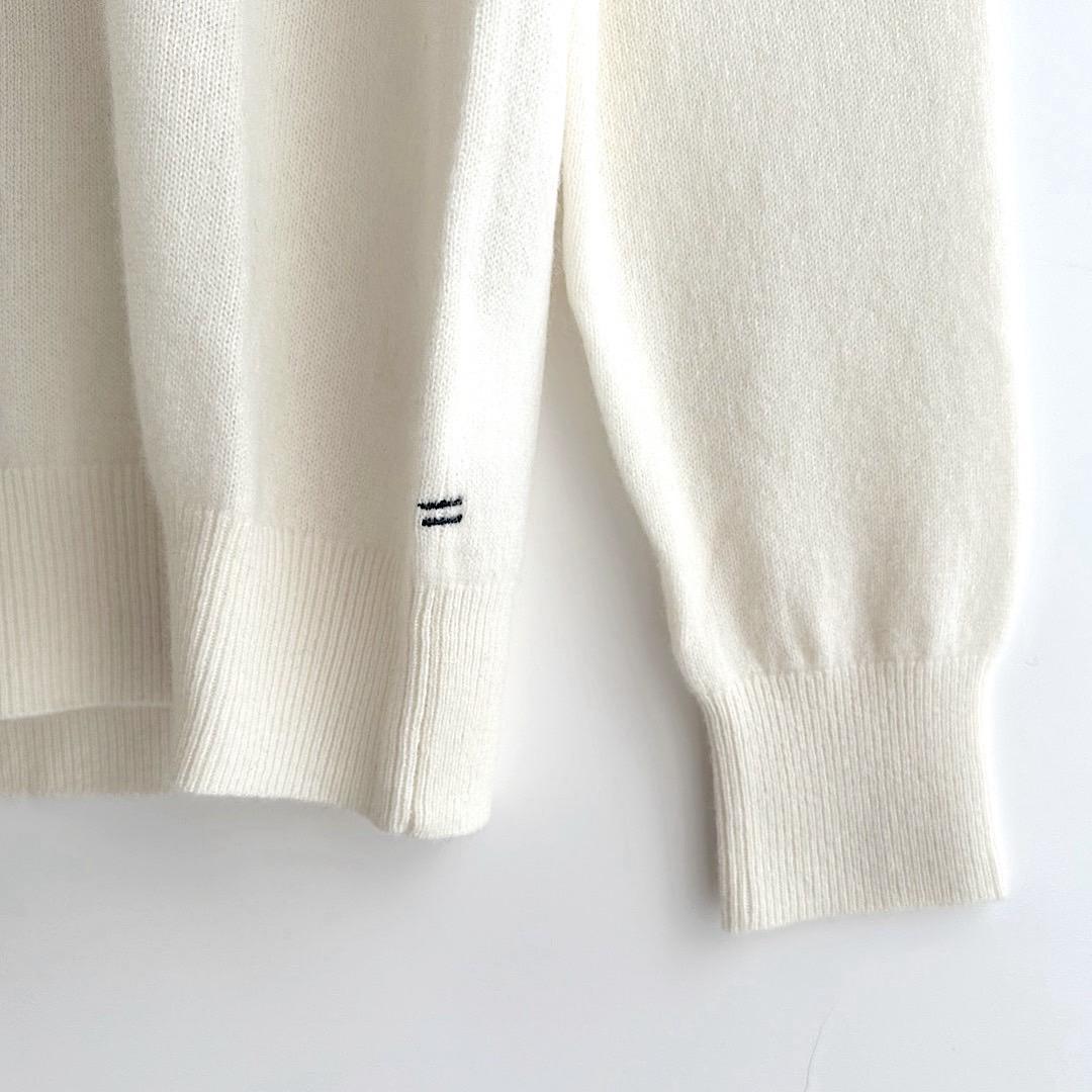 453 パーリーゲイツ 定価33,000円 カシミヤ100％ ニット 白 1 M