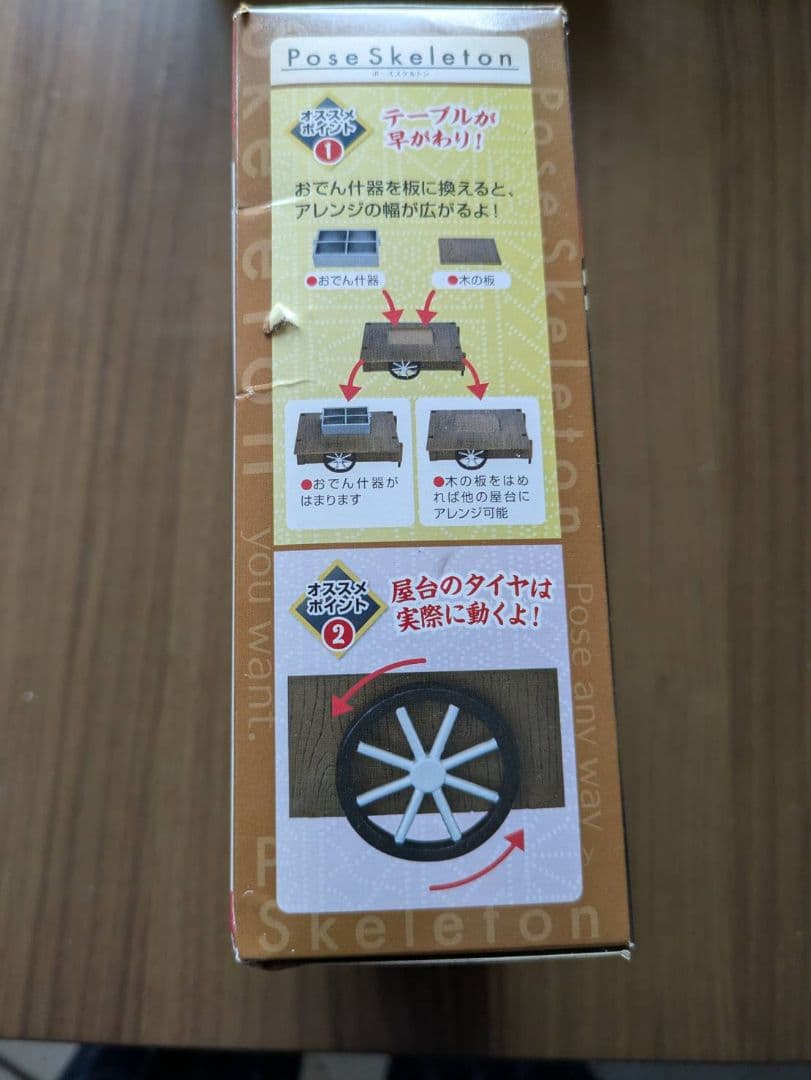 ポーズスケルトンおでん屋台と和室セット２点未開封リーメント