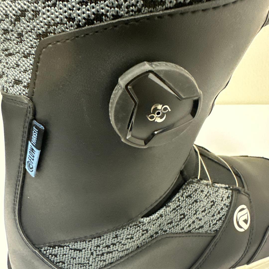 FLOW スノーボードBOAブーツ メンズ ブラック/グレー/ブルー26.0cm