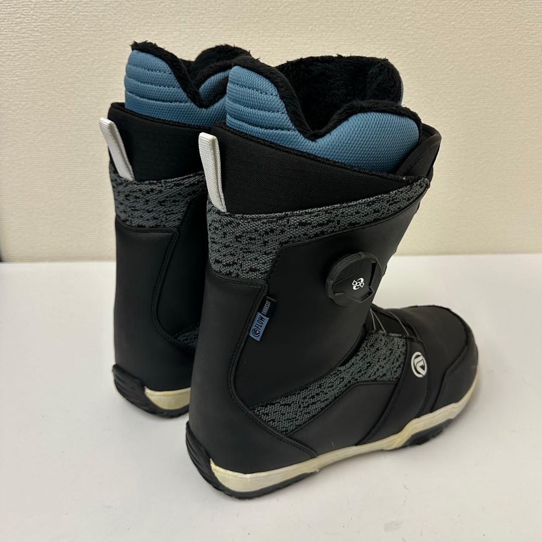 FLOW スノーボードBOAブーツ メンズ ブラック/グレー/ブルー26.0cm