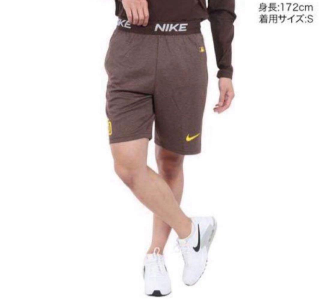 新品　サンディエゴ・パドレス　ハーフパンツ　ショートパンツ Sサイズ　ブラウン