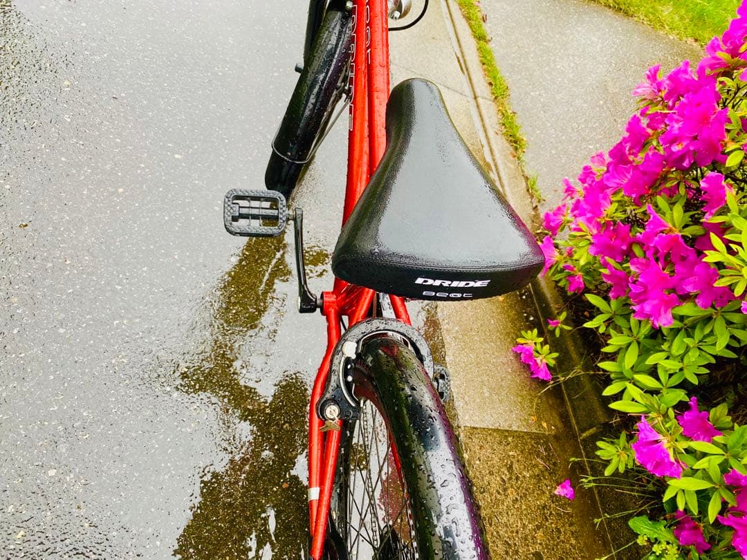 子供用自転車 オレンジ色 22インチ(125cm) バスケット付き