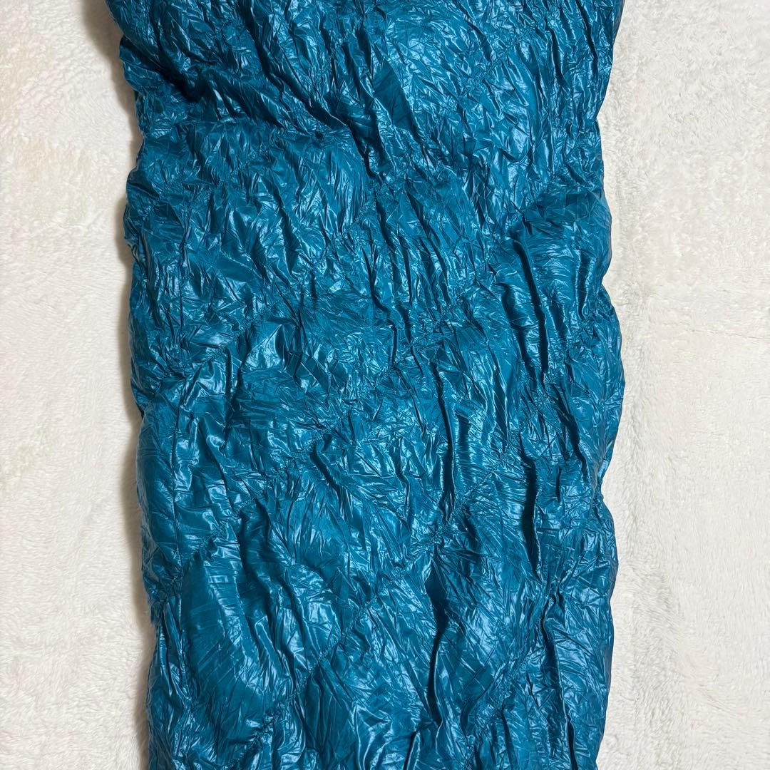 極美品モンベル800FP ダウンハガー800 #3 R/ZIPシュラフ　グリーン