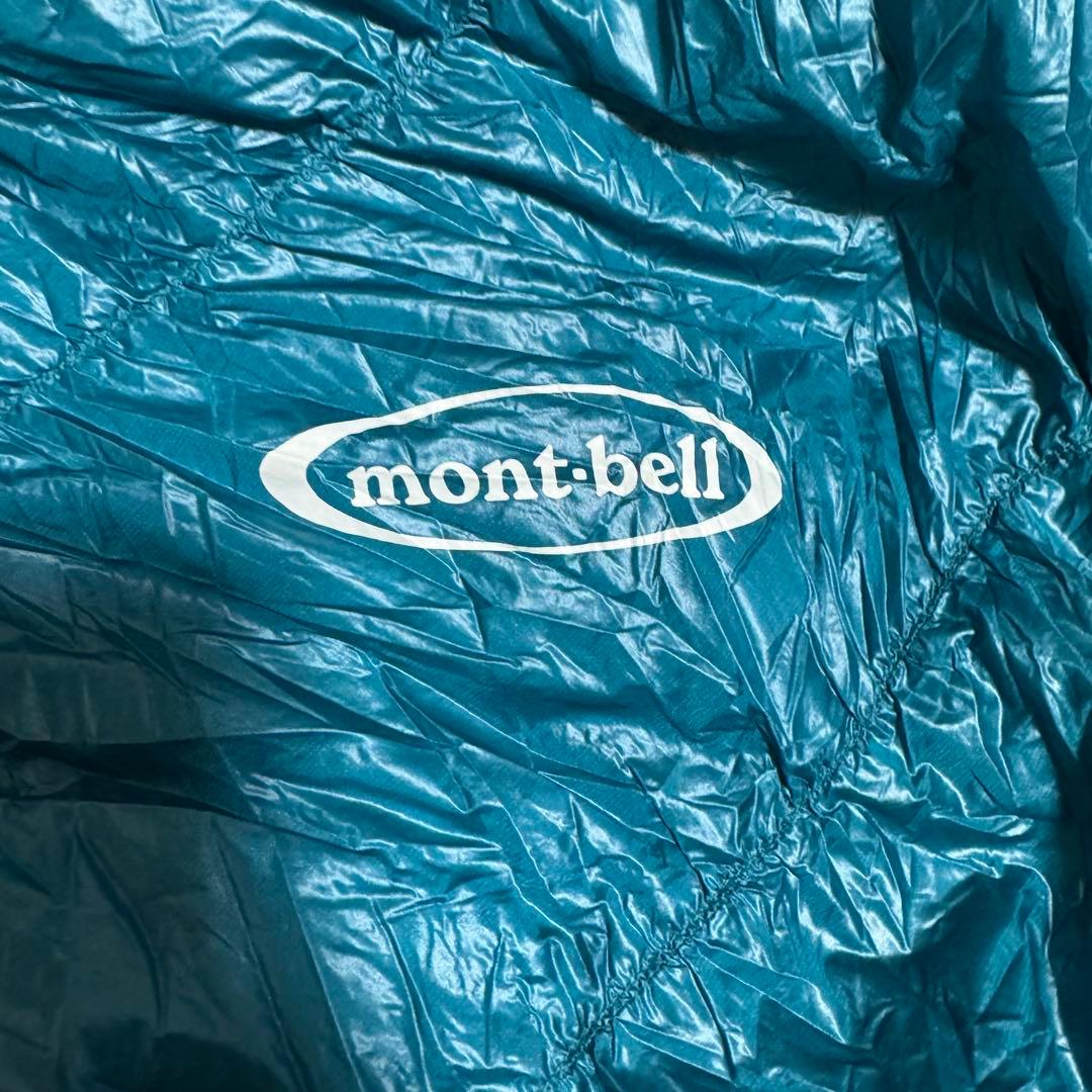 極美品モンベル800FP ダウンハガー800 #3 R/ZIPシュラフ　グリーン