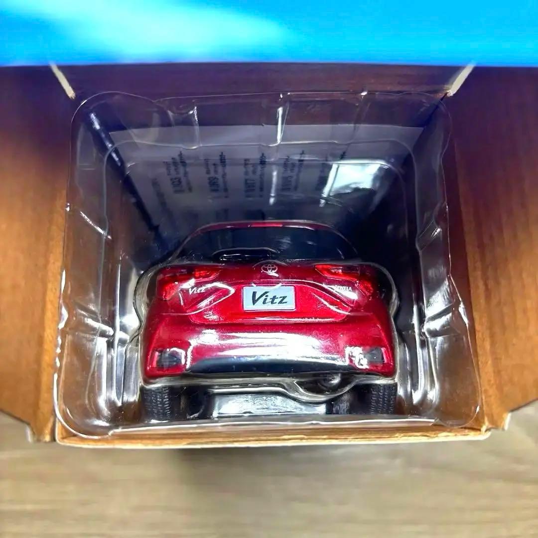 非売品 トヨタ ヴィッツ ジュエラ 後期型ダークレッド カラーサンプルミニカー