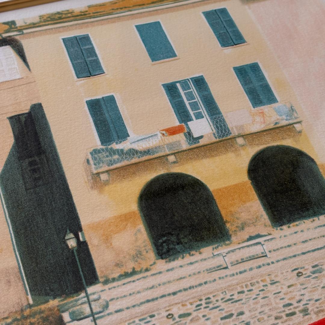 ヴァレンティーノ アリアンテ 直筆サイン・リトグラフ／額装