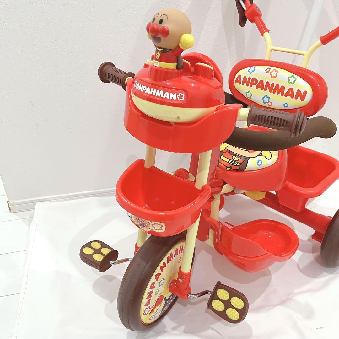 ジョイパレット 三輪車 おしゃべりアンパンマンSP ブザー付 サンシェード