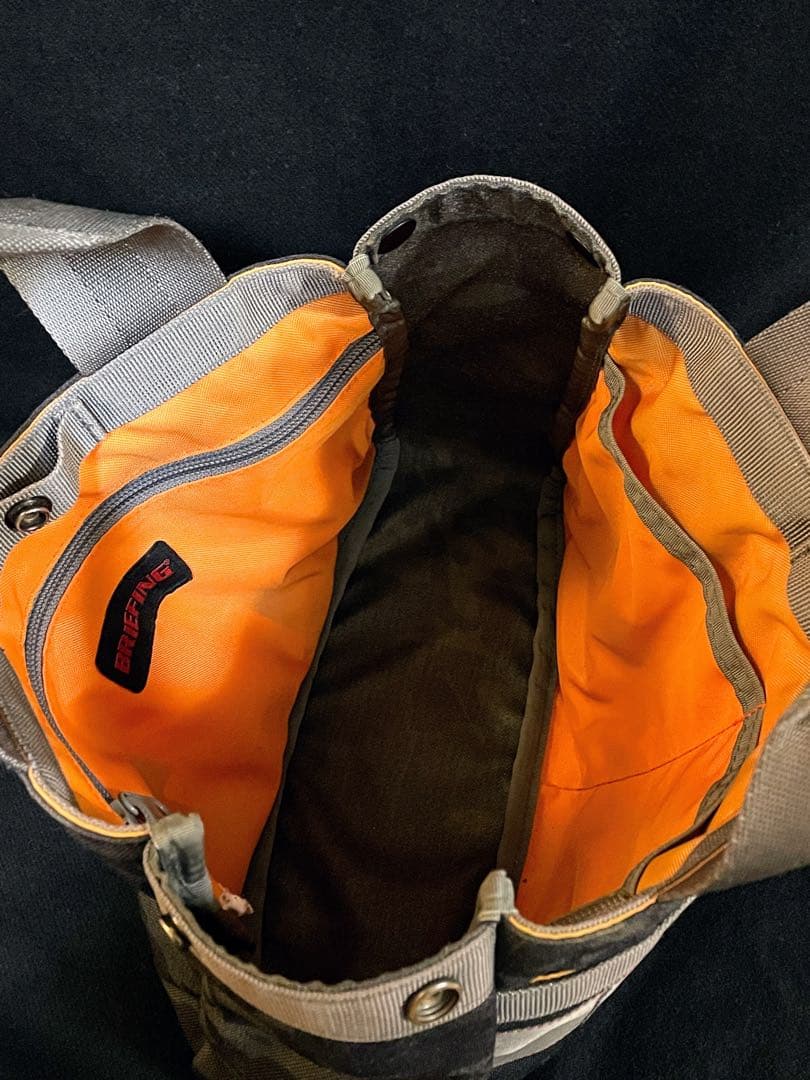 【美品】ブリーフィング★カートバッグ★マルチカモブラック★ゴルフバッグ★