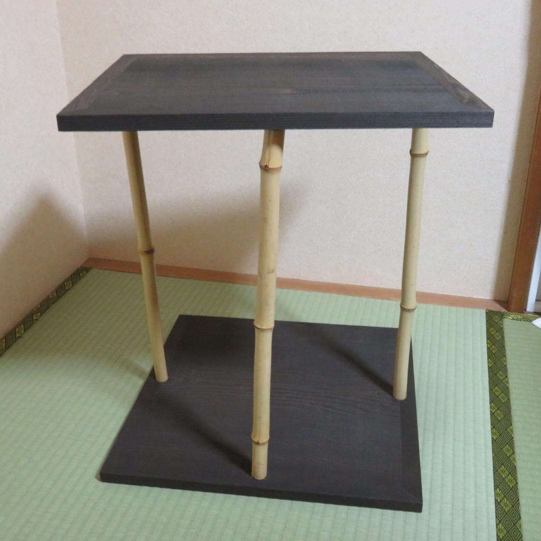 棚 茶道具 五行棚 玄々斎好 竹 木製 黒