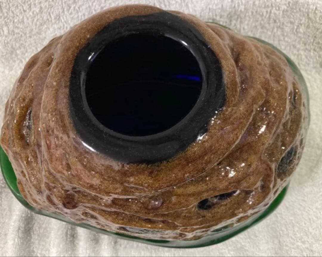 稲嶺盛吉　茶泡大花瓶