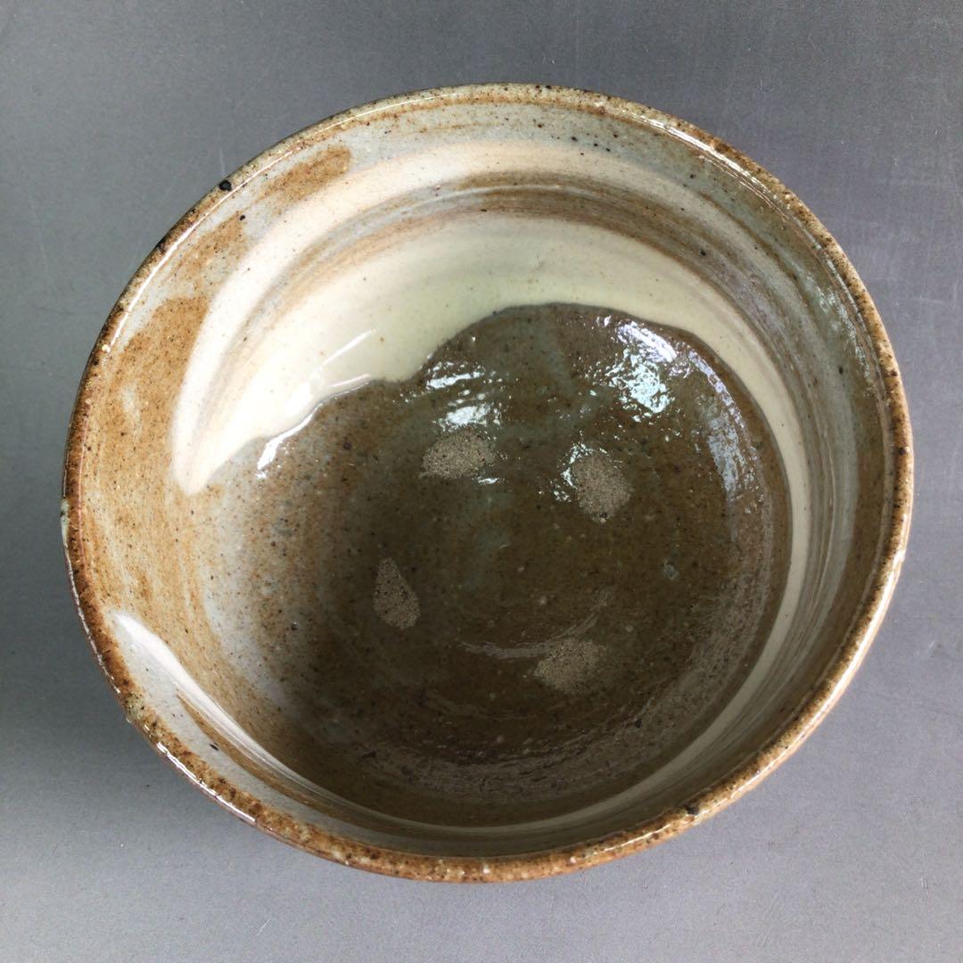 Ｒ６３９　茶碗　『高麗焼』『李方子　楽善斎造』『刷毛目茶碗』　共箱　茶道具