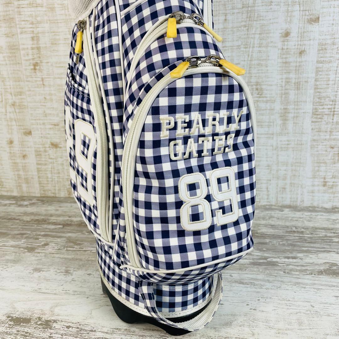 PEARLEY GATES パーリーゲイツ　キャデイバッグ ギンガムチェック