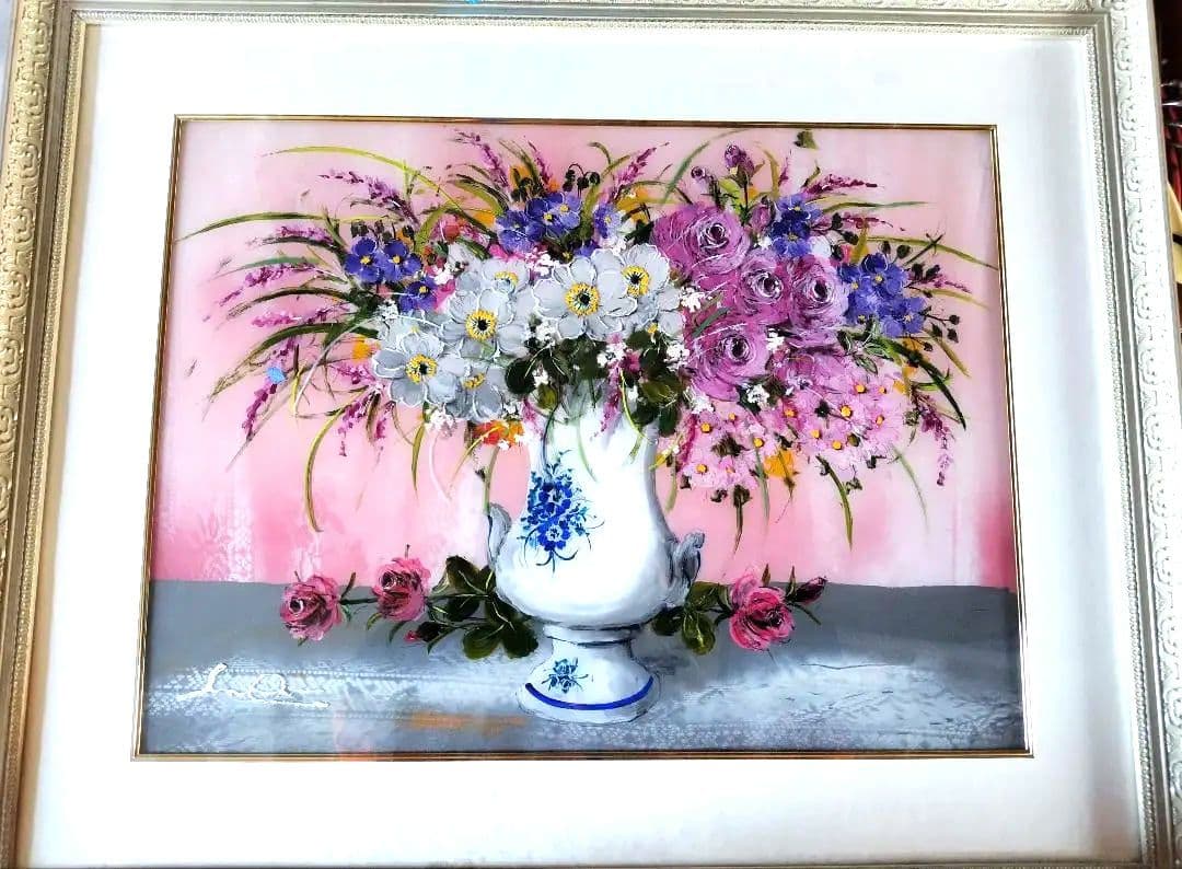 【特別価格】大野剛正「ときめき」アクラス画　ガラス絵 12/16まで